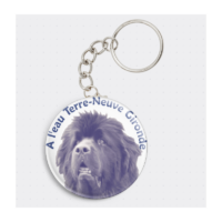 Porte-clés badges ronds