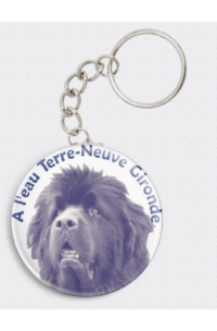 Porte-clés badges ronds